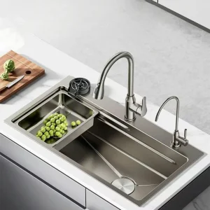 Modern Design Smart Wash Basin Kitchen Sink Stainless Steel Single Bowl Kitchen Sink