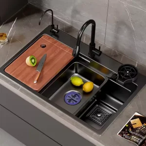 China Factory Wholesale 304 Stainless Steel Outdoor Kitchen Sink Modern Design Smart Kitchen Sink