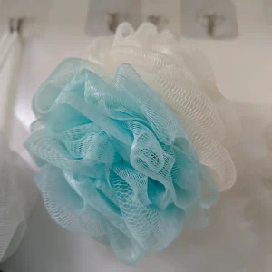 Two-color Mesh Pouf Bath Loofah