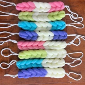 Two-color Long Bath Loofahs Back Scrubber