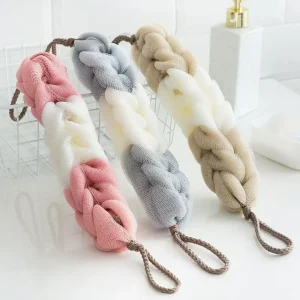 Two-color Long Bath Loofahs Back Scrubber