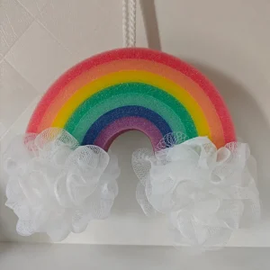 Rainbow Sponge Shower Puff