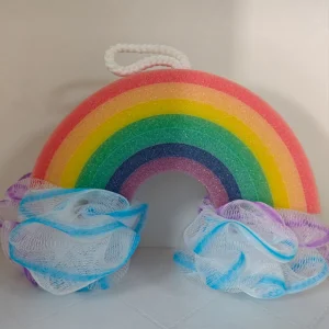 Rainbow Sponge Shower Puff