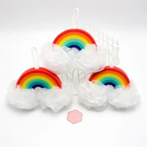 Rainbow Sponge Shower Puff
