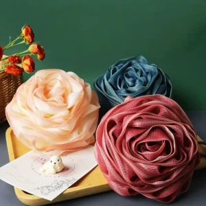 Beautiful Rose Shape Soft Mesh Shower Puff