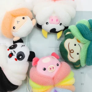 Cartoon Scrubber Balls Mesh Shower Puff