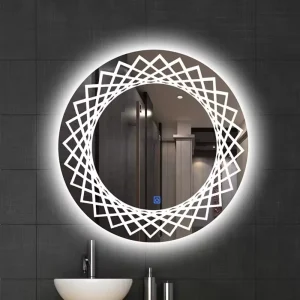 Modern Bathroom Round Led Mirror
