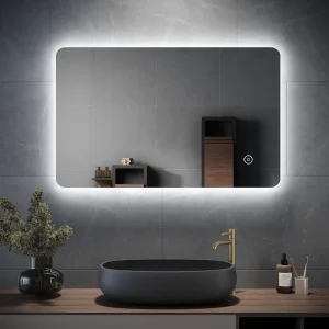 BacklitWall Mounted LED Bathroom Mirror 50*70cm