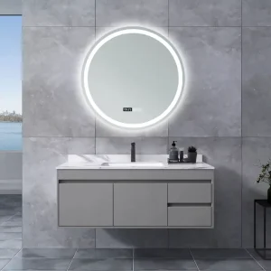Wall-mounted Bathroom Cabinet Light Grey