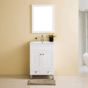 Small Free-standing Solid Wood BathroomVanity